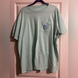 Vineyard Vines Light Blue Tee with Blue Graphic